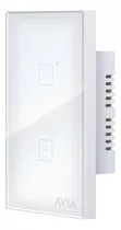 Apagador Inteligente Touch Dos Modulos Avia Smart Home Wifi Color Blanco