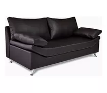 Sillon Sofa 3 Cuerpos Linea Pata Cromada Fullconfort Premium