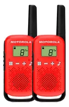 Rádio Comunicador Talkabout Motorola T110br 25km Vermelho