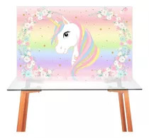 Fondo De Tela Unicornio Decoración Mesa Cumple Infantil