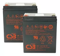 Kit 2bateria Csb Hr 1221w F2 12vdc 21w Cs3 12v 5ah Original