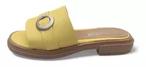 Sandalias Bianca & Co Clara Moda Bajas Dama Chatita Amarillo