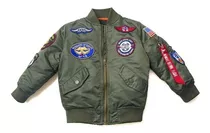 Top Gun Chaqueta Bomber Engrosada Para Otoño E Invierno