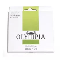 Encordado Olympia Para Ukelele Uks-100 Color Blanco Orientación De La Mano Derecha