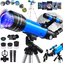 70x400mm Telescopio Monocular Astronómico Refractor Apertura