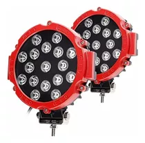 Pack 2 Foco Luz Led Neblinero 17 Led 51w Offroad