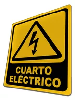 Letrero Cuarto Eléctrico Señalética Señalización Aviso Carte