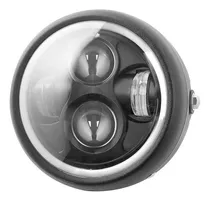 Faro Led 6,5  Con Ojo De Angel Para Moto Universal