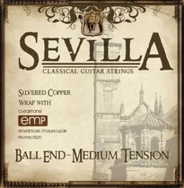 Cuerdas Sevilla De Nylon Medium Tension Ball End Recubiertas