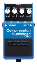 Pedal De Efecto Boss Compression Sustainer Cs-3  Azul