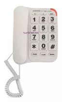 Telefono Fijo De Linea Mesa Numeros Grandes Winco Colores Ep