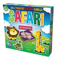 Safari Meu Primeiro Quebra-cabeca 32 Pcs - Madeira