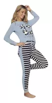 Lencatex 23353 Pijama Mujer De Invierno De Algodón. Talle S.