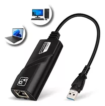 Adaptador Ethernet Usb 3.0 Rj45 Rede Gigabit 10/100/1000cabo