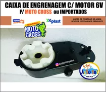 Caixa De Engrenagem Com Motor 6v P/ Motocross