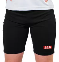 Bermuda Helanca Uniforme Colégio Sesi Sp P Ao Xg