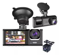 Cámara De Tablero Dvr For Coche Hd 1080 De 3 Lentes Y 3