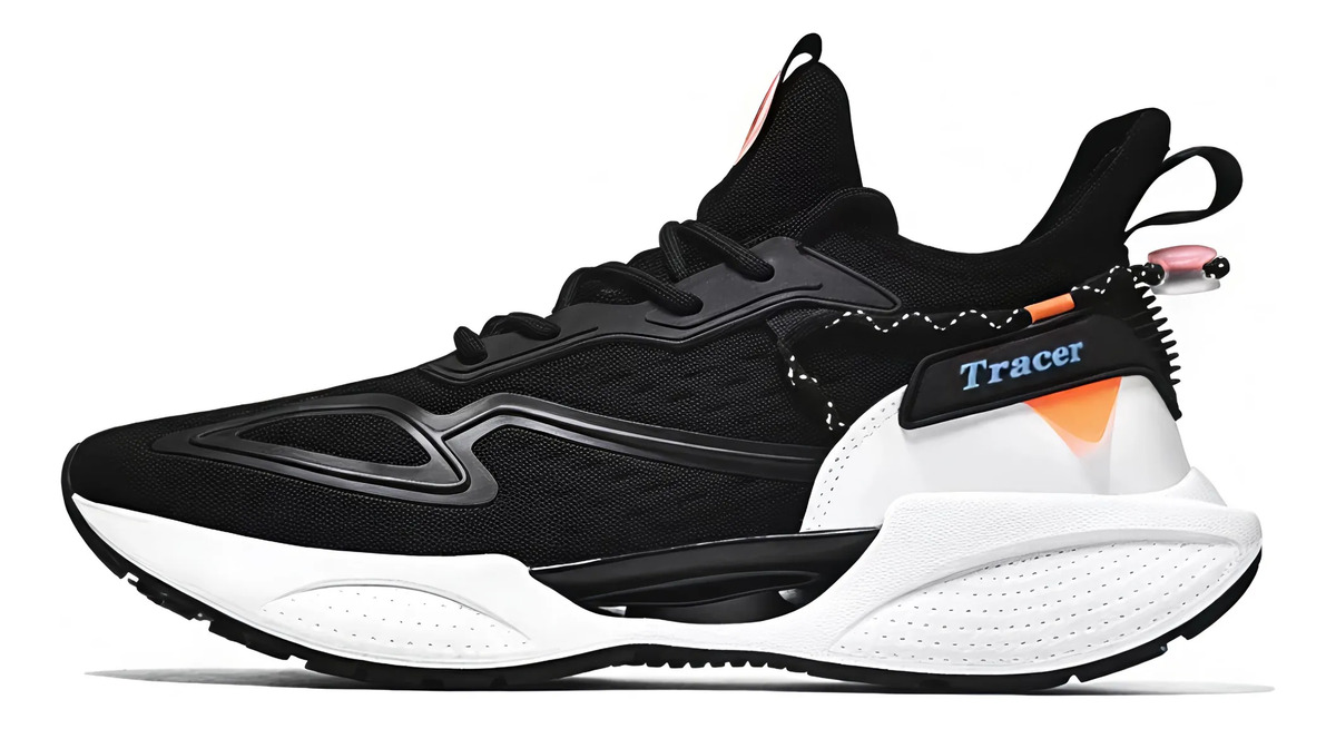 Zapato Hombre Tenis Casal Plataforma Moda Transpirable Sport Negro 27 Mx