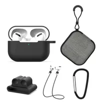 Kit Funda Estuche Correa Muñequera Silicona AirPods Pro