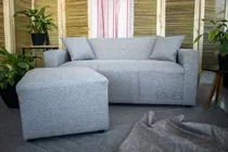 Sillon Sofa 3 Cuerpos + Camastro+ 2 Almohadones Envio Gratis