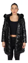 Campera Mujer Larga Capucha Desmontable Talles Especiales