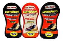 3pz Mini Lustrocito Esponja Lustradora Calzado Brillo Color