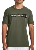 Remera Under Armour Training Ua Camo Chest Stripe Hombre Mi