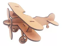 Kit 150 Mini Aviao 3d 8cm Quebra Cabeça Mdf Festa Principe