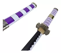 Katana Nidai Kitetsu Luffy One Piece Lâmina Bambu Cosplay