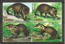 1998 Wwf Fauna- Mangosta- Liberia (series) Mint