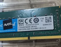 2memórias Ram 8gb Ddr4 2400mhz Crucial Ct8g4sfs824a