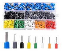 Kit De Terminal Ilhos Tubular Com 400 Un De 0,50 Até 6mm²