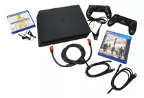 Playstation 4 Slim 1tb + 2 Joystick + 2 Juegos Usada 