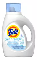 Detergente Líquido Tide Free And Gentle 1.36 L, 32 Lavadas