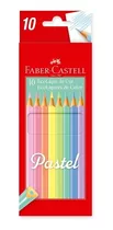 10 Lápices De Color Pastel Faber Castell