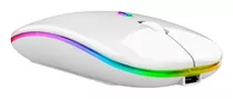 Mouse Bluetooth Recarregável Sem Fio Silencioso Gamer Rgb