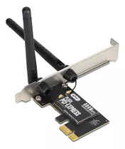 Placa De Rede Wifi Pci Express Pc 300mbps 2 Antena Wireless