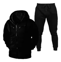 Conjunto Moletom Jaqueta Slim Blusa De Frio E Calça Jogger