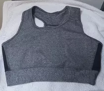 Conjunto Deportivo Calza Y Top Gris