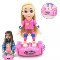 Boneca Hoverboard Bate Volta Luz E Som