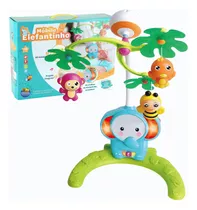 Móbile Elefantinho Colorido Para Bebês Com Musica Zoop Toys 