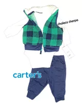 Conjuntos Carters 3p Campera O Chaleco Micropolar Hasta 24m