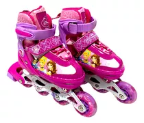 Patines Disney Princesas Luces Ajustables Roller Skate S Y M