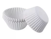 500 Pirotines O Casquetes Blancos De Papel Ideales Muffins 