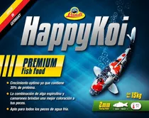 Alimento Peces Koi Y Carassius, Happy Koi 2mm, Saco 15 Kilos