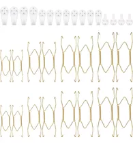 Kit 16 Colgadores De Platos Acero Inoxida Pared Para Soporte