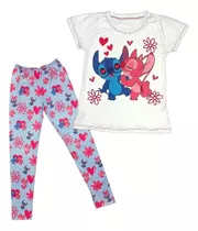 Conjunto De Franela Y Leggins De Stitch