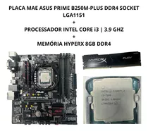 Kit Placa Asus Prime B250m + Intel Core I3 3.9ghz + Mem 8gb