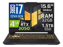 Asus Tuf F15 Core I7 12va 14core 32gb Ssd 2tb Rtx4070 Fmj