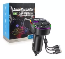 Transmisor Bluetooth Fm Manos Libres Cargador C/cable P/auto